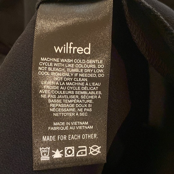 Aritzia Wilfred Aperature Tie-back Mini Dress Size: 6 Color: Black - Picture 12 of 13